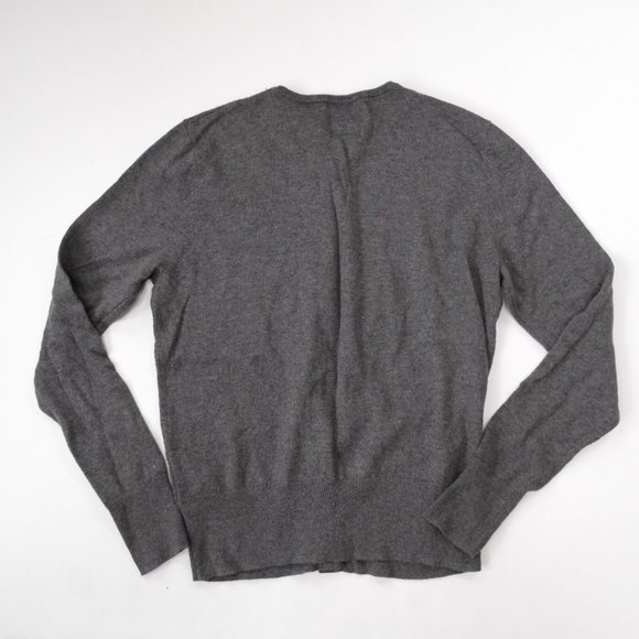 ANTHROPOLOGIE Field and Flower Beaded Cardigan Sweater XS Gray Embellished Pearl - Picture 5 of 5